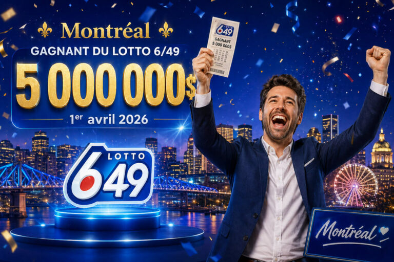 Lotto 6/49 : « C’était le bon moment pour gagner », un montréalais repart avec 5 millions sans y croire