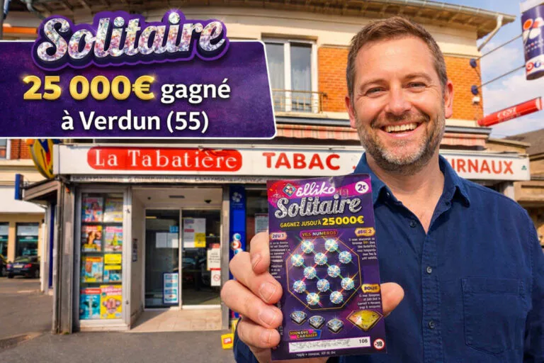 FDJ : un joueur investit 2 € en grattant un Solitaire et décroche 25 000 € à Verdun