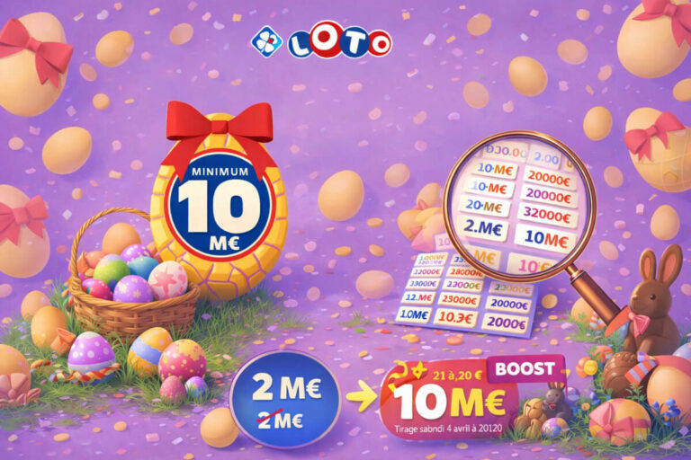 Loto de Pâques : pourquoi la cagnotte bondit de 2 à 10 millions d’euros ce samedi ?