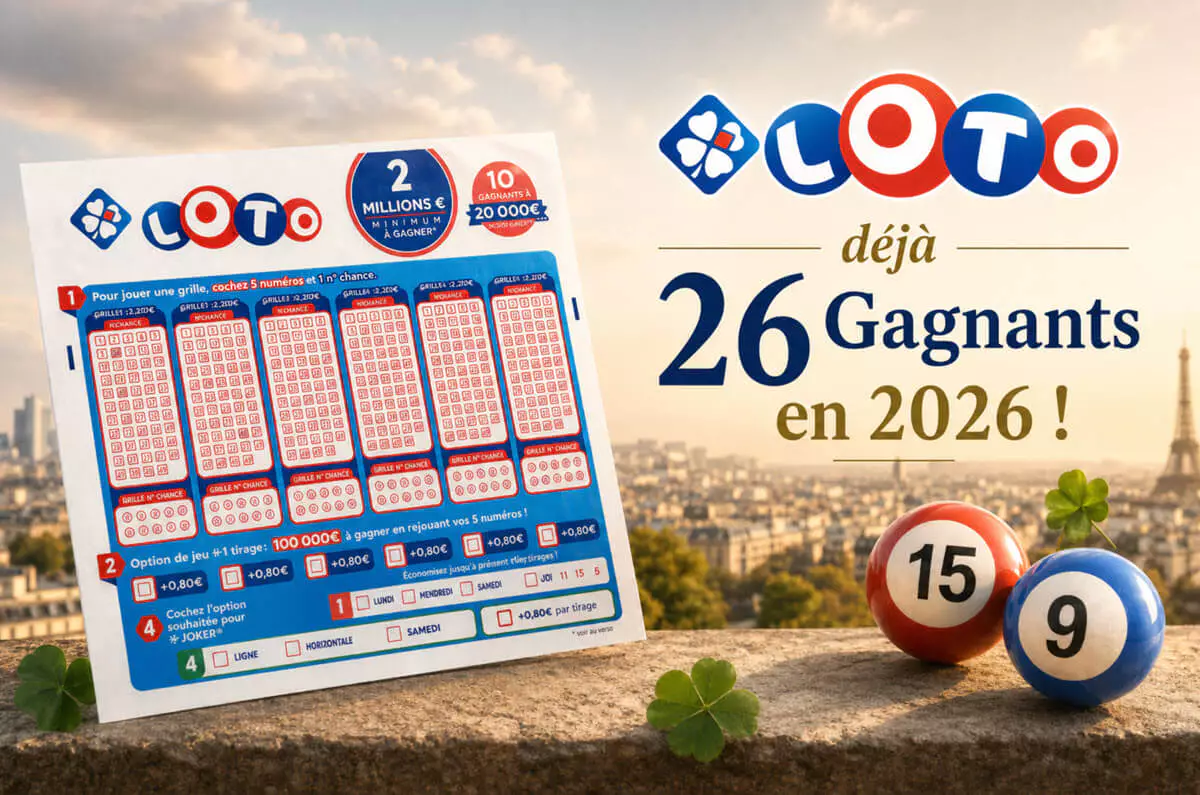 FDJ : les gagnants Loto en 2026, tous les grands jackpots remportés cette année
