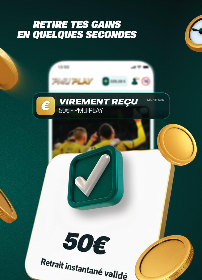 Les retraits instantanés sur votre compte bancaire via PMU PLAY