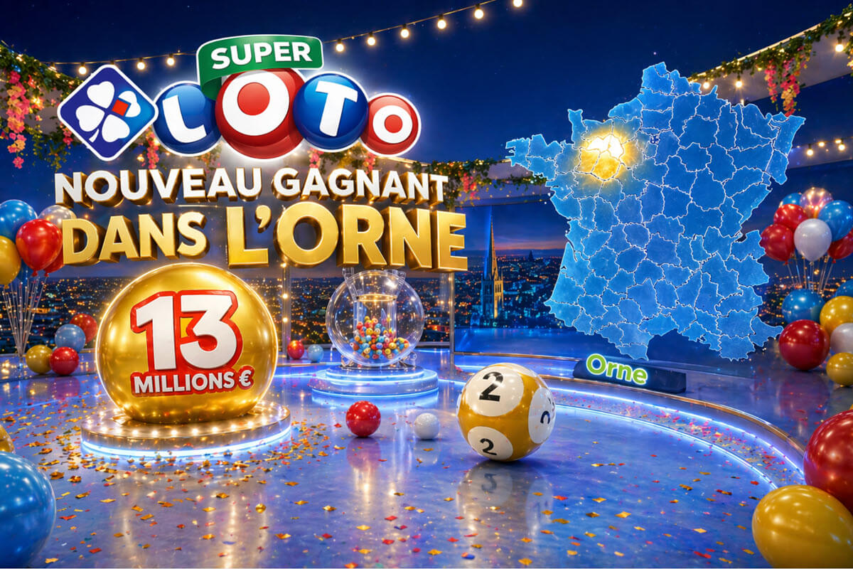 Super Loto : un joueur de l'Orne rafle 13 millions d'euros pour le jackpot des 50 ans