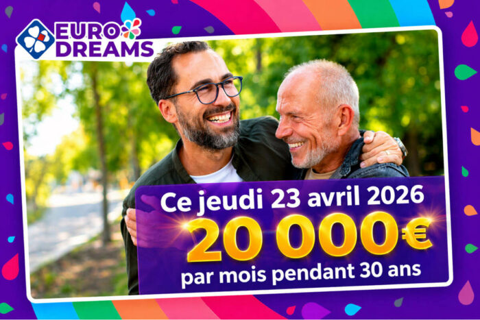 Résultat EuroDreams du jeudi 23 avril 2026 : les numéros gagnants du tirage