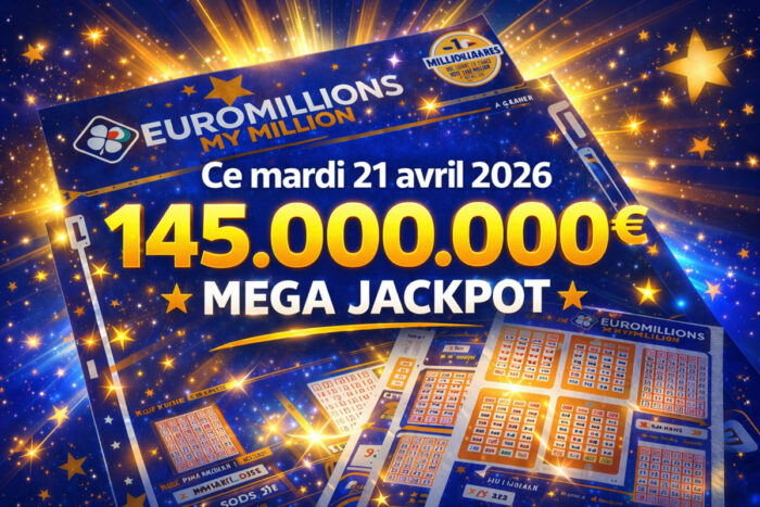 Résultat EuroMillions du mardi 21 avril 2026 : 3 joueurs partagent le jackpot de 144,5 millions d&rsquo;euros