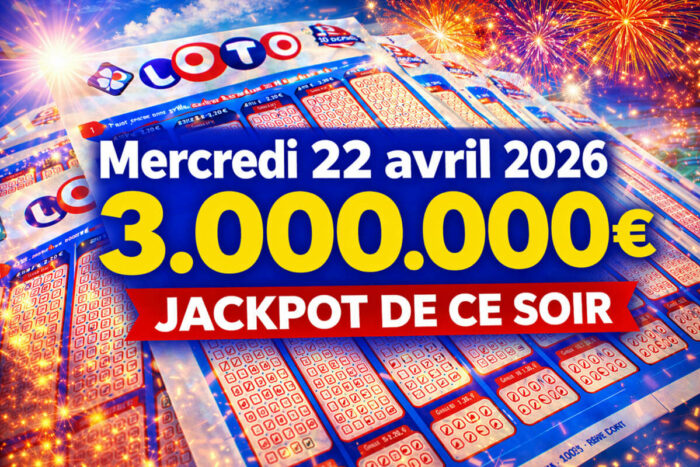 Résultat Loto FDJ du mercredi 22 avril 2026 : les numéros gagnants du tirage