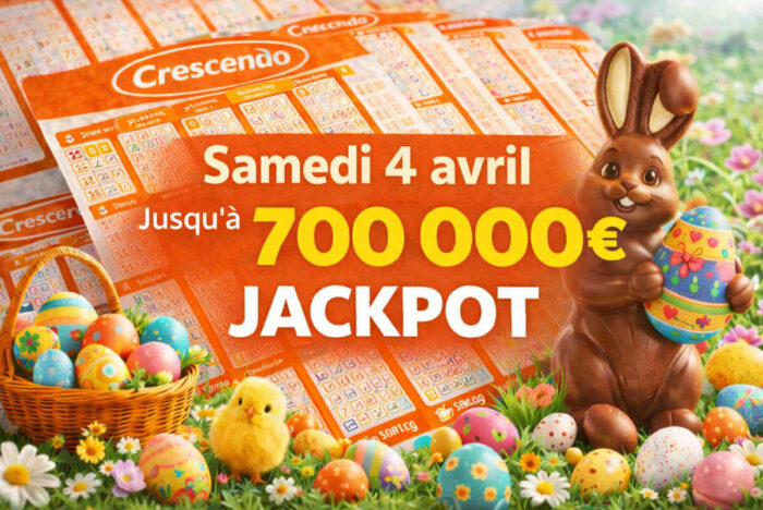 Résultats Crescendo FDJ du samedi 4 avril 2026 : un joueur remporte le jackpot de 700 000€ à 19h00
