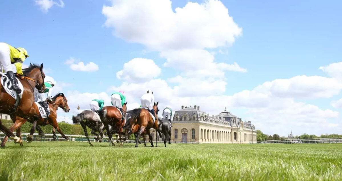 Une course qui se déroulait à l'hippodrome de Chantilly