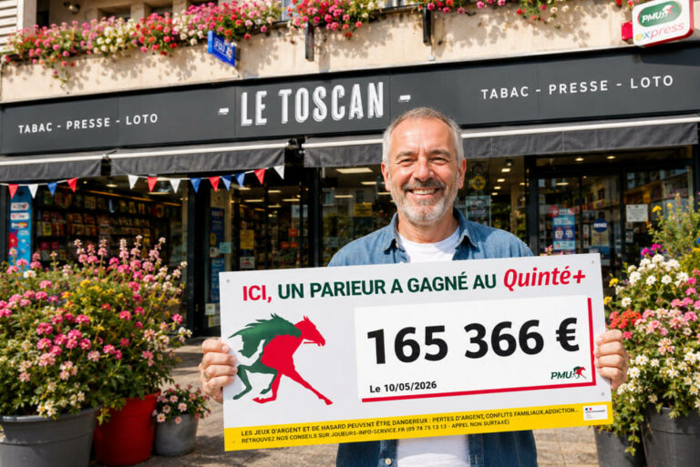 PMU : « Venir chez nous porte chance », il mise 2 € et rafle plus de 165 000 € à Lyon