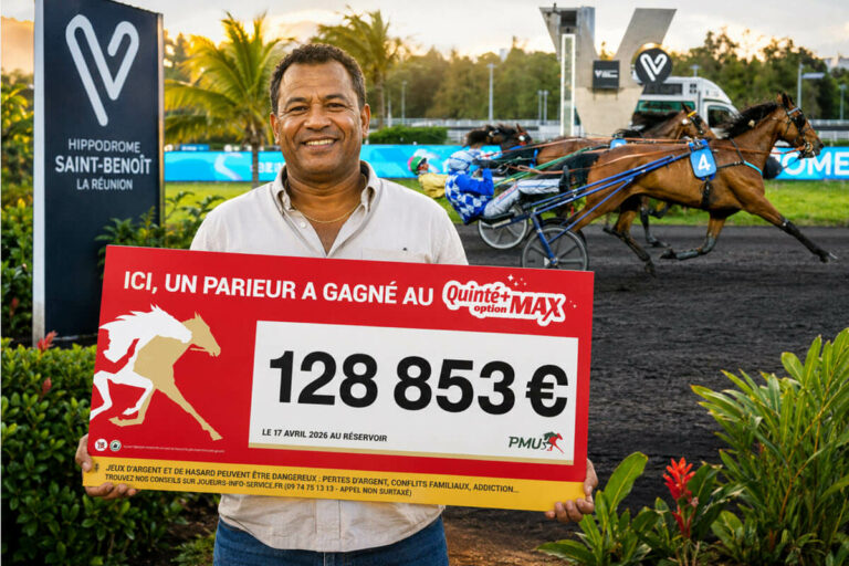 PMU : « il était surpris et très heureux », un joueur habitué de La Réunion a gagné 128 000 € au Quinté+