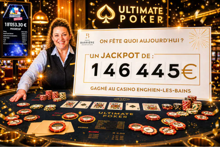 Casino Enghien-les-Bains : il revient tenter sa chance et décroche plus de 146 000 €, plus gros gain de 2026