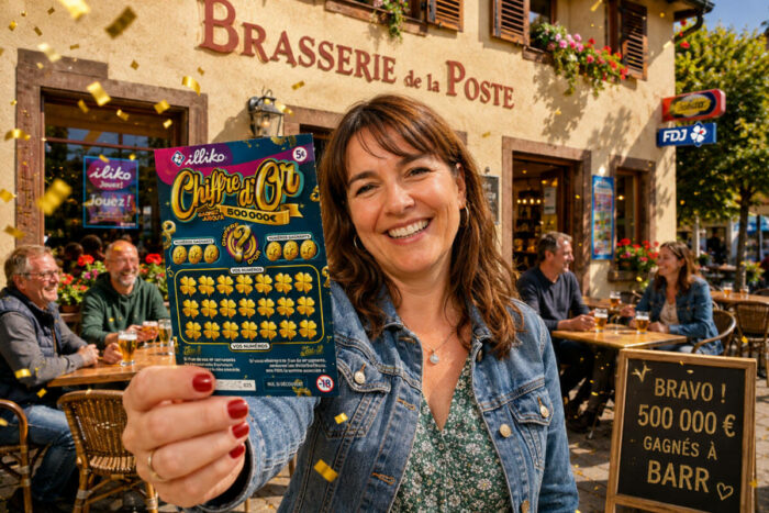 FDJ : « Est-ce bien vrai ? », un jackpot de 500 000 € remporté au ticket Chiffre d&rsquo;Or en Alsace à Barr