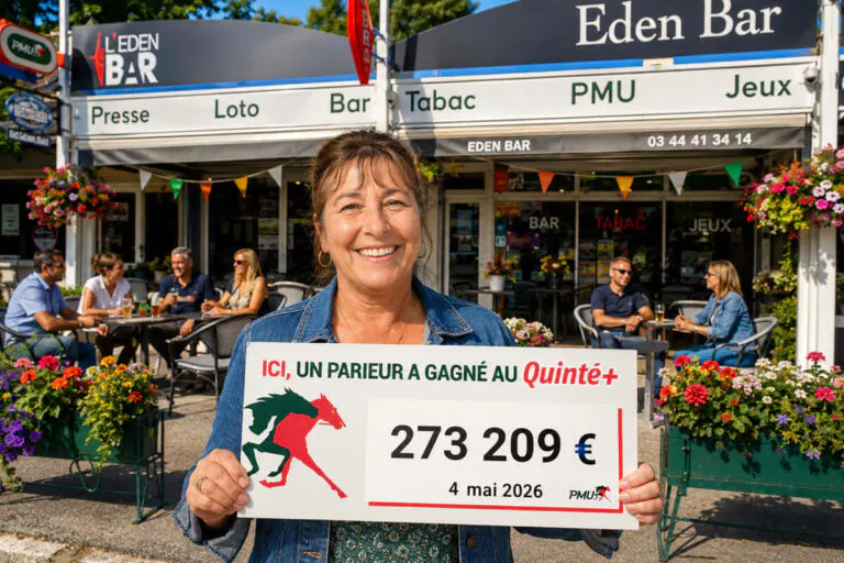 PMU : « Elle n’était pas du tout au courant », elle découvre son gain de 273 000€ le lendemain au bar de l&rsquo;Oise