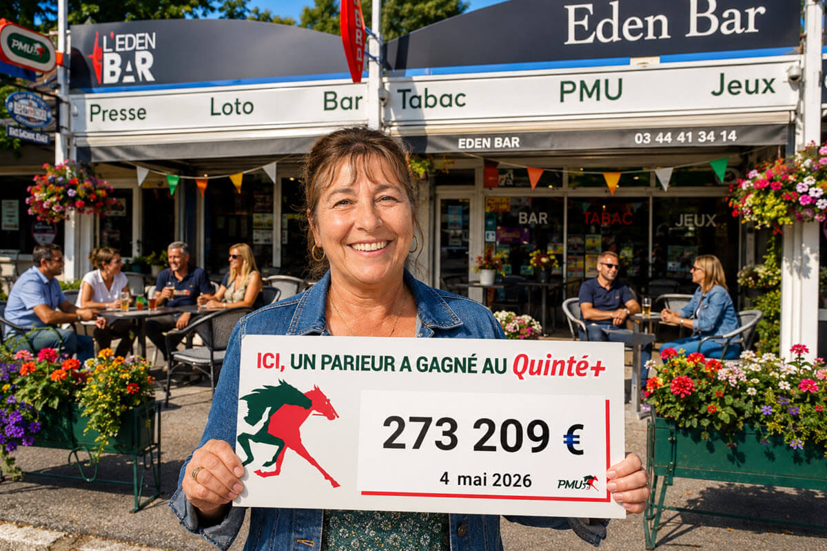 PMU : « Elle n’était pas du tout au courant », elle découvre son gain de 273 000€ le lendemain au bar de l'Oise