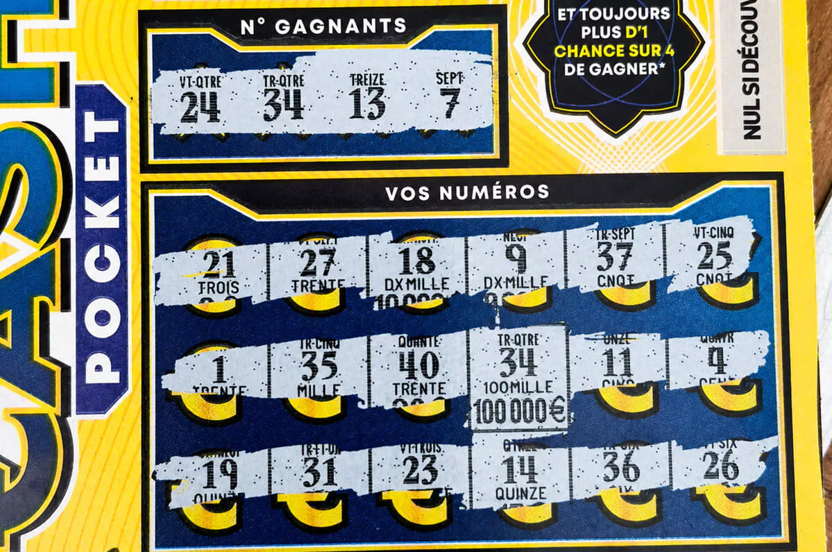 Le ticket gagnant officiel Cash Pocket