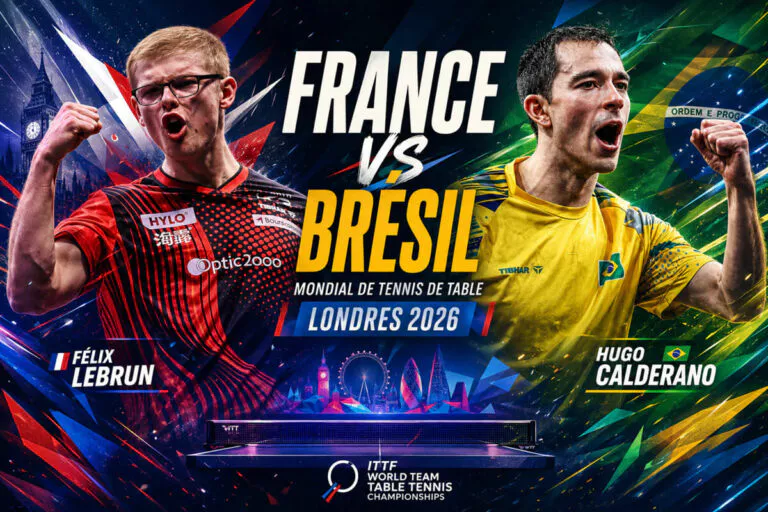 Tennis de Table : Félix Lebrun et la France affronte le Brésil de Calderano, nos pronostics