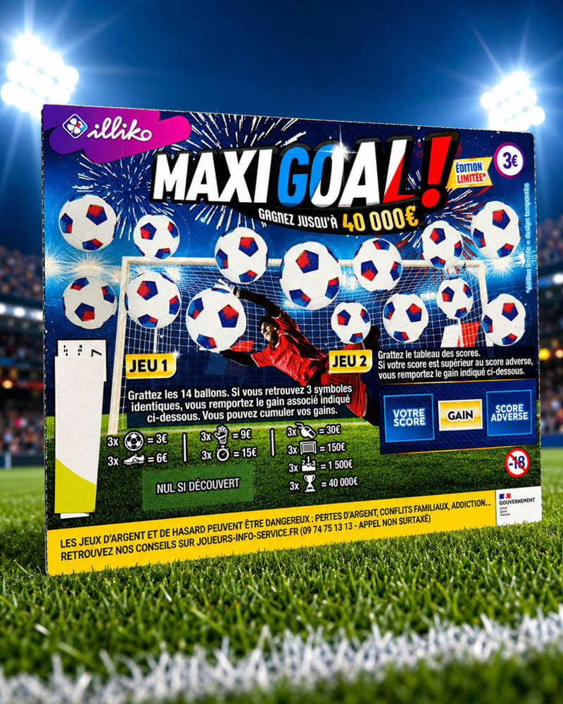 Le nouveau ticket Maxi Goal qui sort ce lundi 1er juin 2026