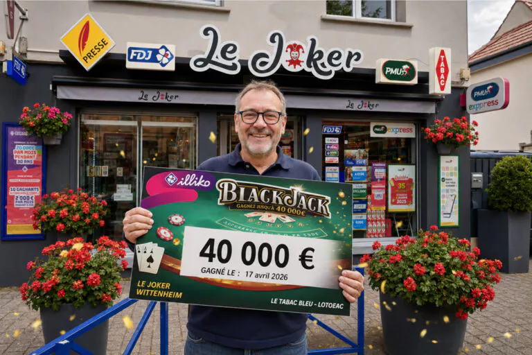 FDJ : un joueur de Wittenheim transforme 2 € en 40 000 € grâce à un ticket Blackjack