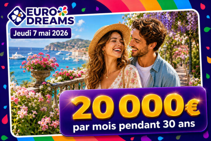 Résultat EuroDreams du jeudi 7 mai 2026 : les numéros gagnants du tirage