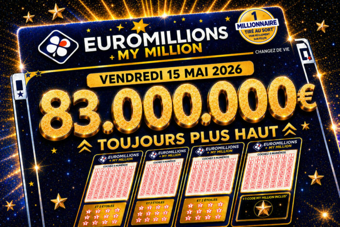 Résultat EuroMillions du vendredi 15 mai 2026 : les numéros gagnants du tirage