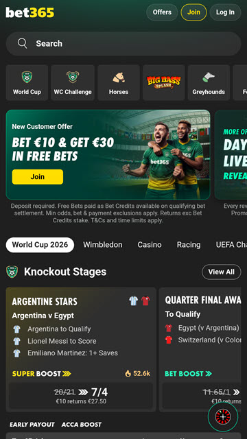 Bet365 UK sur mobile