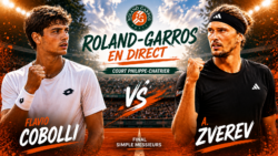 DIRECT Zverev – Cobolli : l&rsquo;Allemand mène 1 set à 0, pronostic et score en direct (finale Roland-Garros 2026)