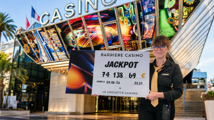 Casino Le Croisette : un cannois remporte 74 138€, le jackpot de l&rsquo;année au vidéo poker