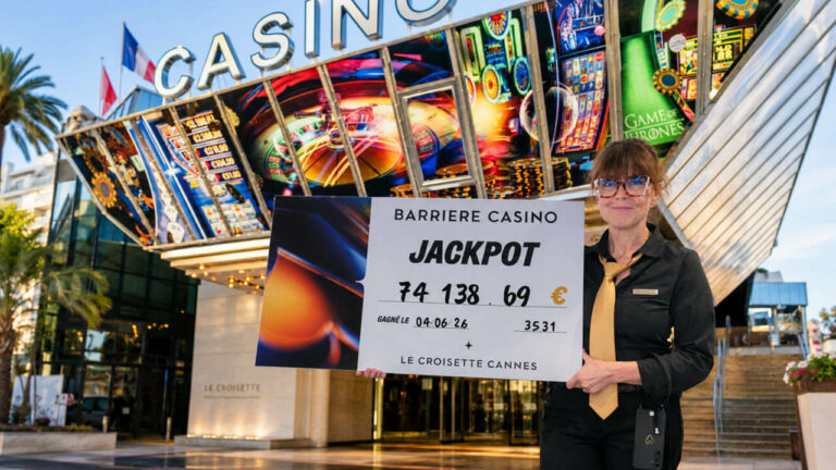 Casino Le Croisette : un cannois remporte 74 138€, le jackpot de l&rsquo;année au vidéo poker