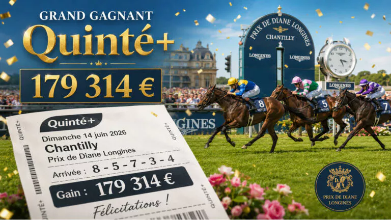 PMU : ce parieur du Havre trouve la bonne combinaison Quinté+ et gagne 179 314 € au Prix de Diane