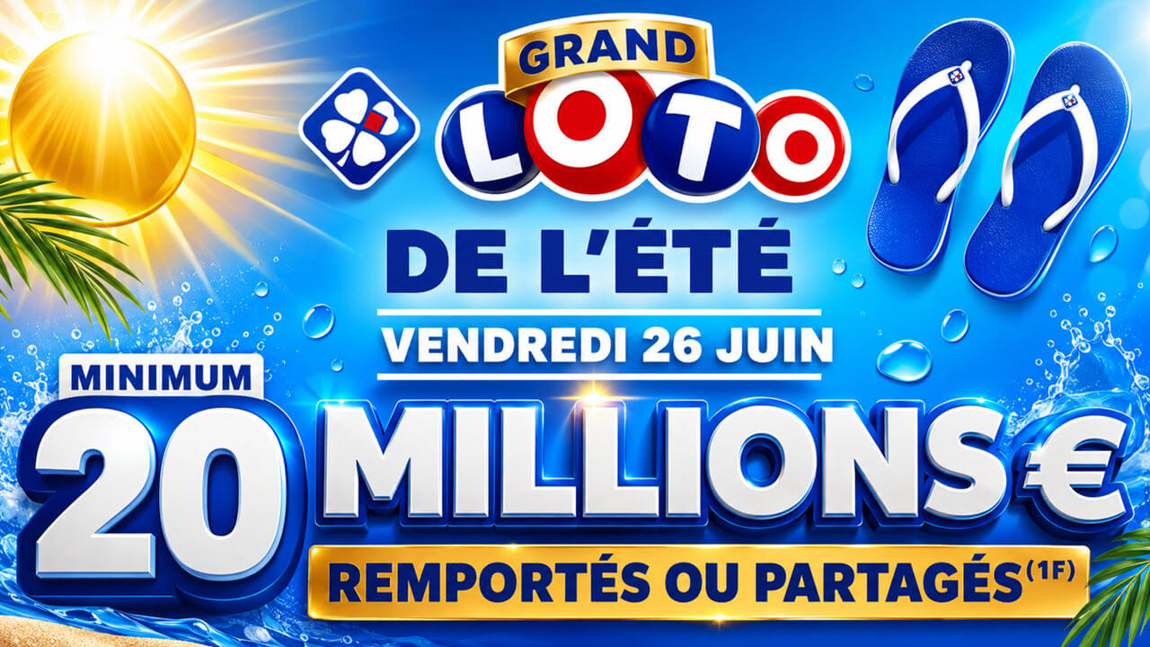 Grand Loto de l'été : 3 façons de jouer les 20 millions d'euros avant 20h15 ce vendredi