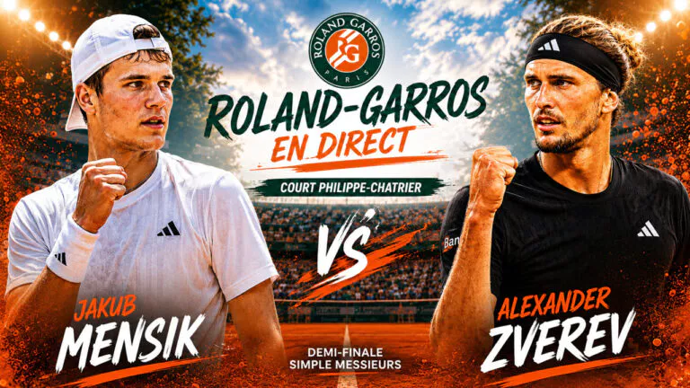 DIRECT Mensik – Zverev à Roland-Garros : pronostic, score et résultat live