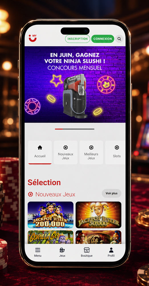 My Circus en vision mobile, le casino en ligne du groupe Circus