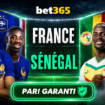 France – Sénégal : pariez sans risque jusqu’à 10 € avec Bet365 pour l’entrée des Bleus dans le Mondial
