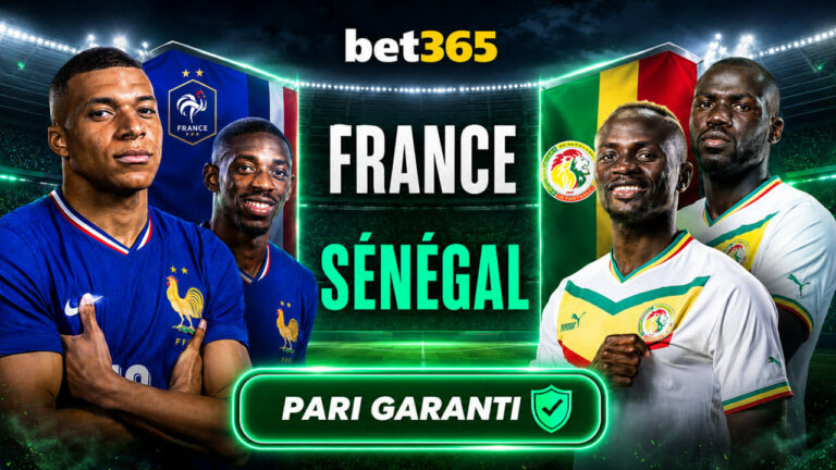 France – Sénégal : pariez sans risque jusqu&rsquo;à 10 € avec Bet365 pour l&rsquo;entrée des Bleus dans le Mondial