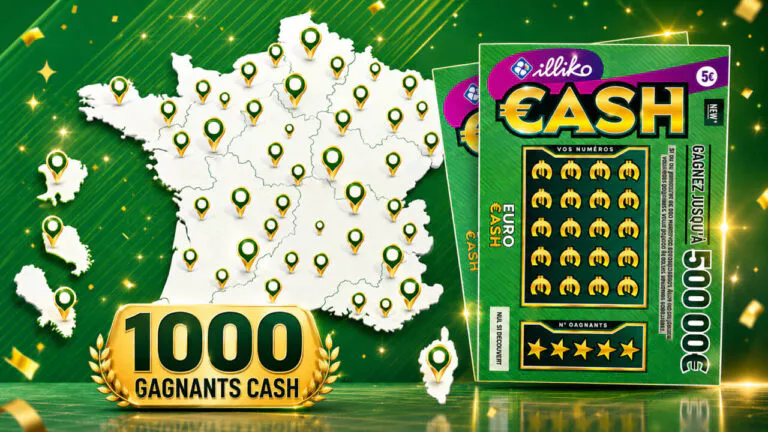 CASH FDJ : 996 gagnants à 500 000 €, la région qui rafle tout