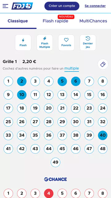 Choisissez vos numéros fétiches