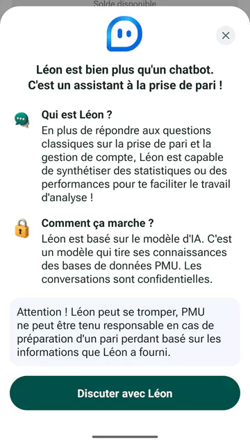 La présentation de l'assistant Leon