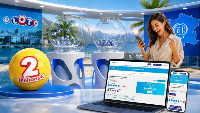 Loto : un 4e jackpot d&rsquo;affilée ! 2 millions d&rsquo;euros remportés ce 1er juillet 2026 sur internet