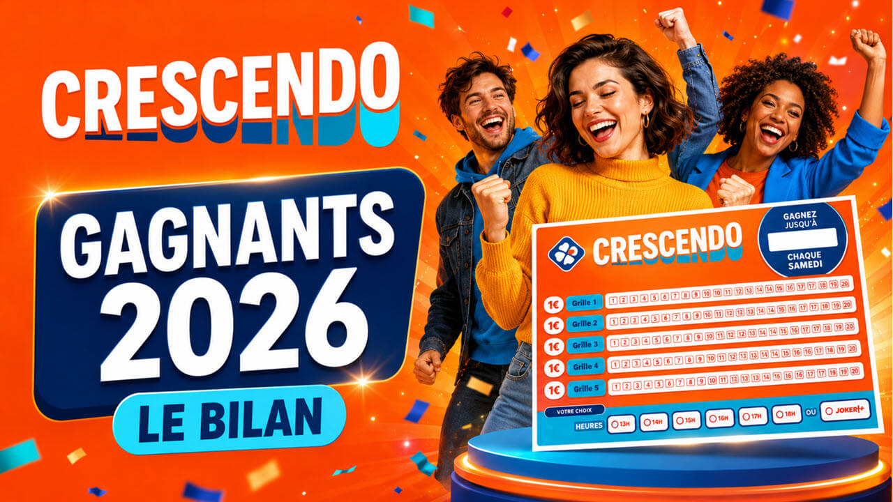 Gagnants Crescendo FDJ 2026 : tous les grands gagnants et jackpots de l'année