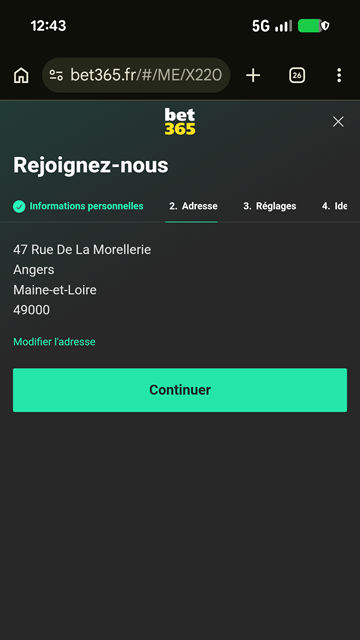 Donnez votre adresse