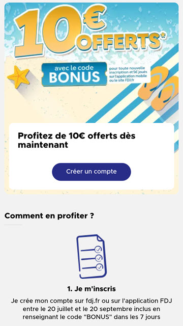 Créez votre compte FDJ.fr