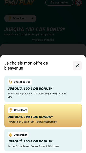 Confirmez le code promo SPORT