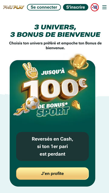 Choisissez l'offre Sport