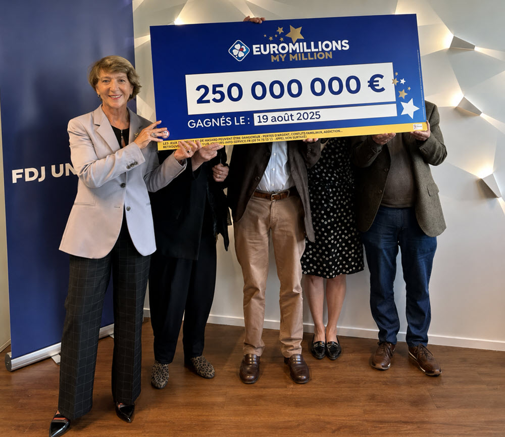 Les plus gros gagnants EuroMillions en France, 5 joueurs qui ont remporté 250 millions d'euros en août 2025