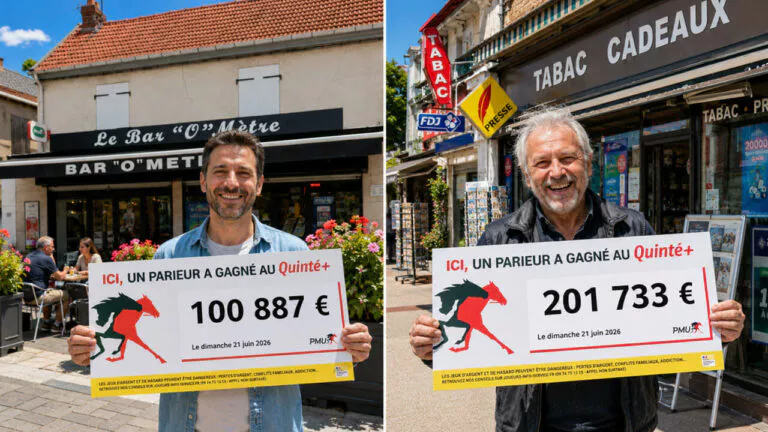 PMU : deux jackpots le même jour en Essonne, 100 000 € et 200 000 € au Quinté+ le 21 juin 2026
