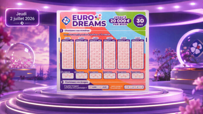 EuroDreams du jeudi 2 juillet 2026 : heure du tirage, pronostics et résultats du jour