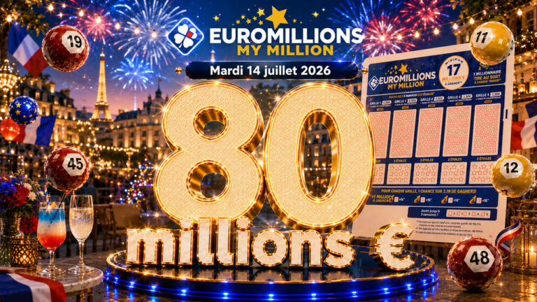 Résultat EuroMillions du 3 juillet : un joueur remporte les 80 millions d&rsquo;euros