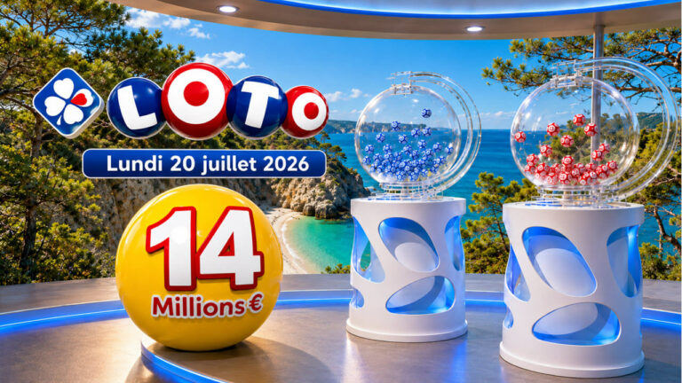 Résultats Loto du lundi 20 juillet 2026 : 2 joueurs remportent 82 936€ à ce tirage