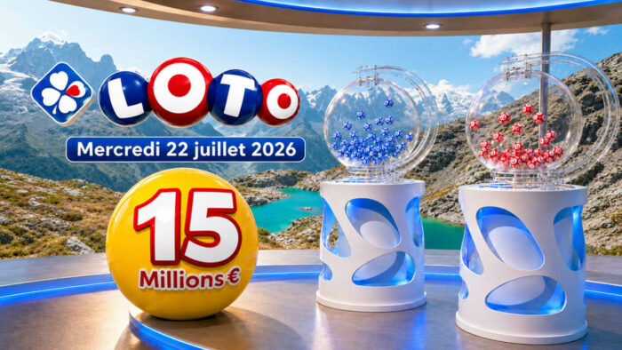 Résultats du Loto ce 22 juillet 2026 : un grand gagnant remporte le jackpot de 15 millions