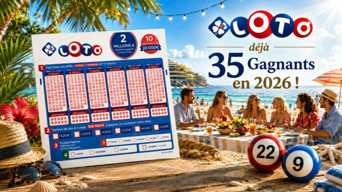 Gagnants Loto 2026 : 35 joueurs et 22 jackpots remportés pour 175 millions d&rsquo;euros