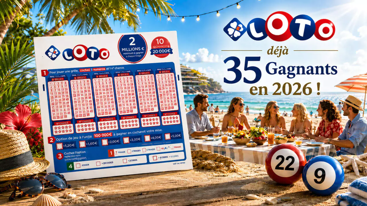 Gagnants Loto 2026 : 35 joueurs et 22 jackpots remportés pour 175 millions d'euros